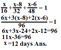 Time and work problem with solution