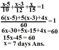 Time and work problem with solution