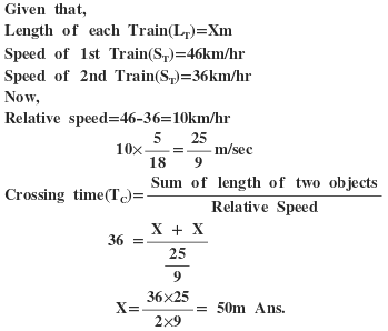 Relative speed