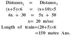 Relative speed concept