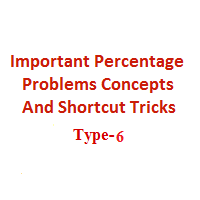 Important Percentage Problem Concepts And Shortcut Tricks Type-6 Percentage problem in aptitude