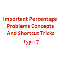Important Percentage Problem Concepts And Shortcut Tricks Type-7 percentage calculation shortcut tricks
