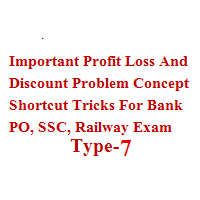 Important Profit and Loss Problem Shortcut Tricks Bank PO SSC Railway Exam Type-7