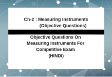 Objective Questions On Measuring Instruments in Hindi For Competitive Exams Objective Questions On Measuring Instruments